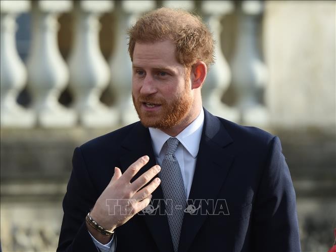 Hoàng tử Harry tại một sự kiện ở London, Anh ngày 16/1/2020. Ảnh: AFP/TTXVN