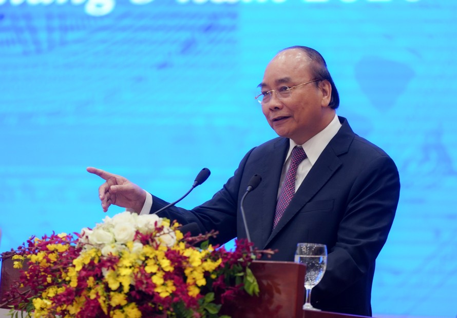 Thủ tướng phát biểu kết luận Hội nghị. Ảnh: VGP/Quang Hiếu