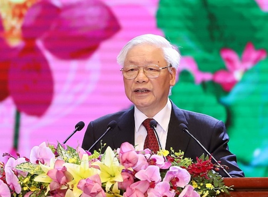 Tổng Bí thư, Chủ tịch nước Nguyễn Phú Trọng phát biểu tại Lễ Kỷ niệm