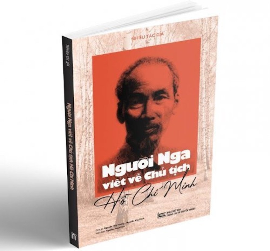 Bìa sách “Người Nga viết về Chủ tịch Hồ Chí Minh”.