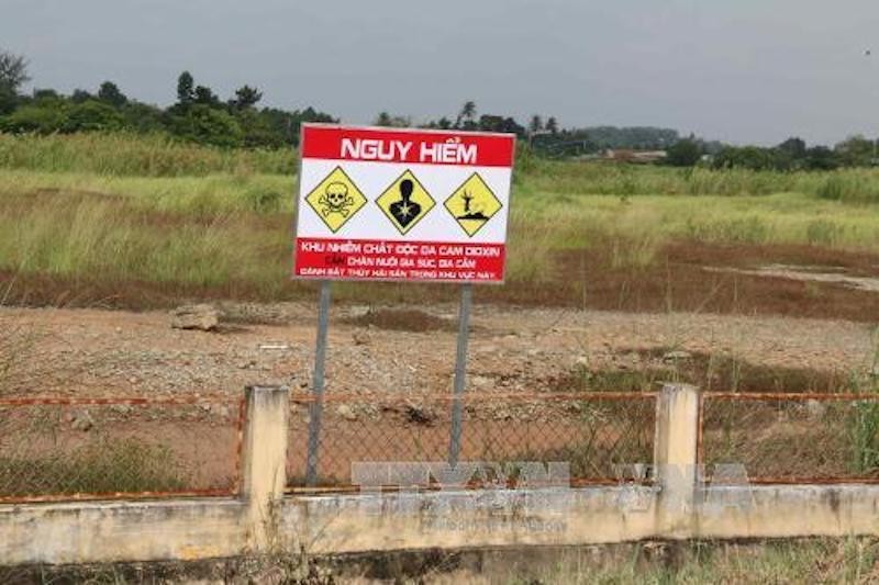 Khu vực ô nhiễm chất độc dioxin tại sân bay Biên Hòa. 