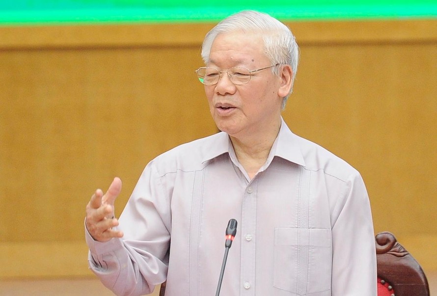 Tổng Bí thư Nguyễn Phú Trọng tiếp xúc cử tri, vận động bầu cử tại Hà Nội