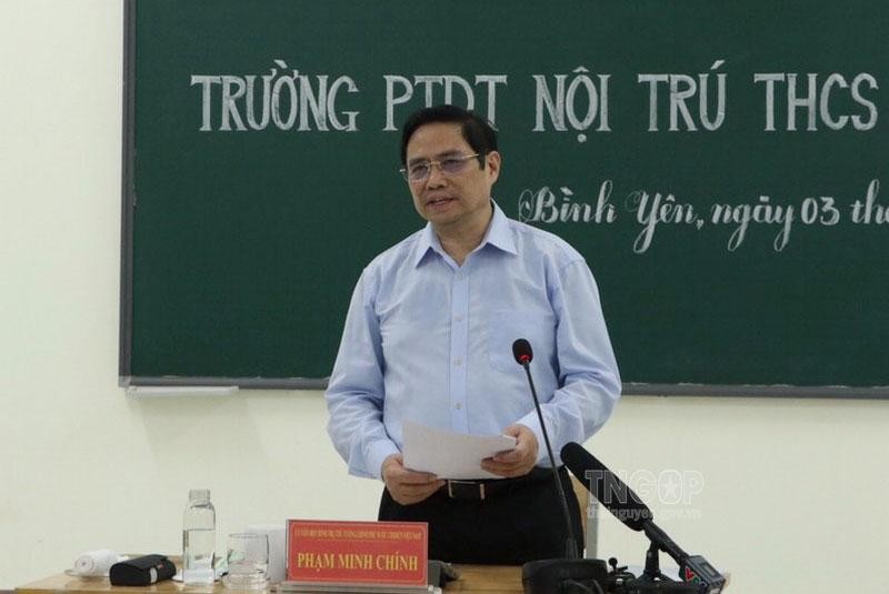 Thủ tướng Chính phủ Phạm Minh Chính thăm, làm việc tại tỉnh Thái Nguyên