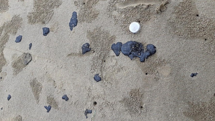 Quảng Trị: Xử lý 10 tấn dầu vón cục ở bờ biển Vĩnh Linh 