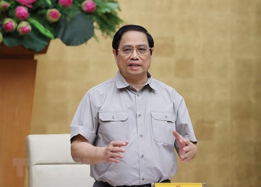 Thủ tướng Chính phủ Phạm Minh Chính chủ trì cuộc họp.