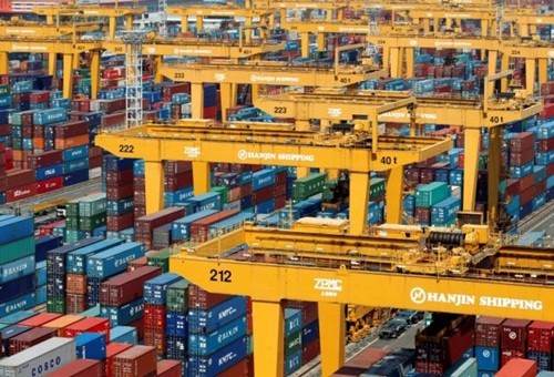 Đại gia vận tải lớn nhất Hàn Quốc - Hanjin đã đệ đơn xin toà thụ lý phá sản hôm 31/8. Ảnh: Reuters