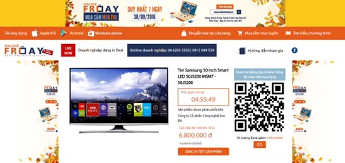Sản phẩm TV Samsung 50 inch giảm đến 5,85 triệu đồng so với giá thị trường.