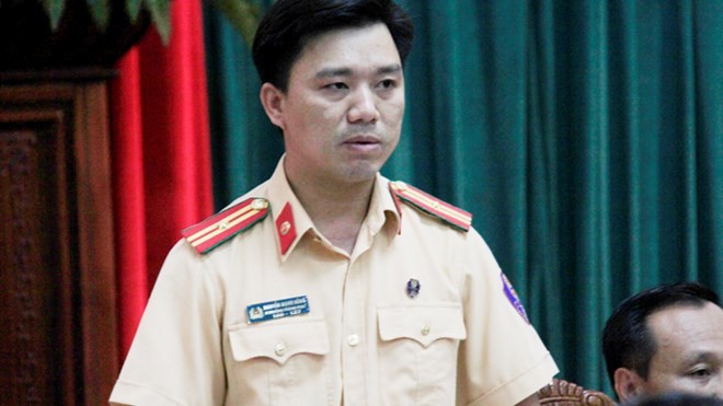 Thiếu tá Nguyễn Mạnh Hùng, Phó trưởng phòng CSGT Đường bộ, đường sắt, Công an TP Hà Nội