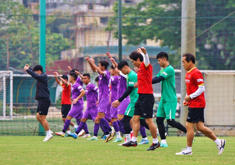 Đội tuyển U23 Việt Nam tập trung trước SEA game 31. Ảnh: TTXVN.