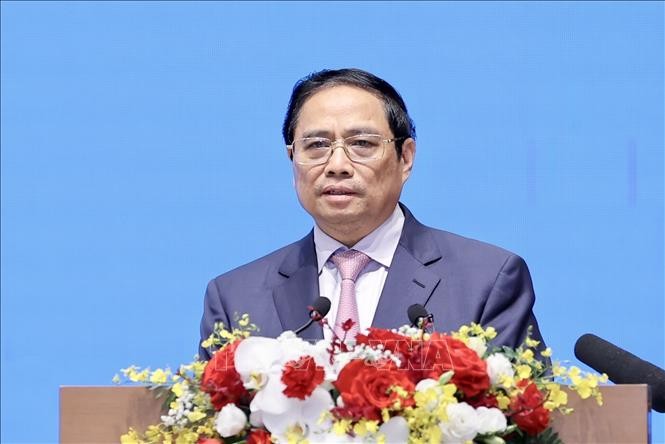 Thủ tướng Phạm Minh Chính kết luận hội nghị. Ảnh: Dương Giang