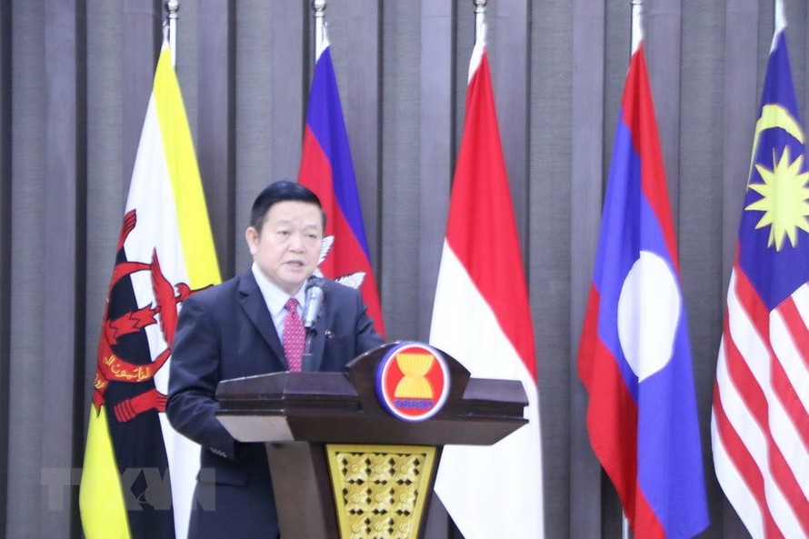 Tổng thư ký ASEAN, ông Kao Kim Hourn. (Ảnh: Hữu Chiến/TTXVN)