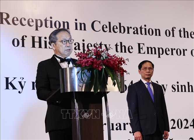 Đại sứ Nhật Bản tại Việt Nam Yamada Takio phát biểu. Ảnh: Lâm Khánh/TTXVN