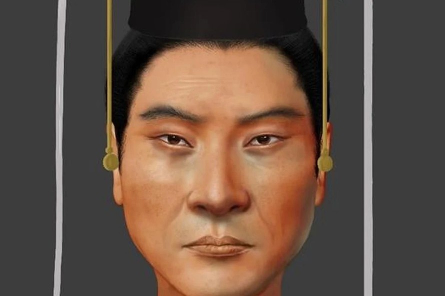 Hình ảnh tái tạo khuôn mặt của Chu Vũ Đế Ảnh: Pianpian Wei/SCMP