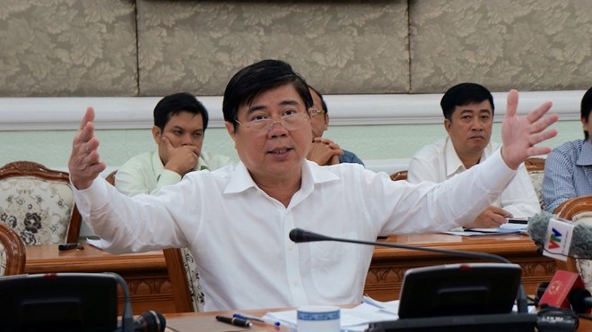 Chủ tịch UBND TP.HCM Nguyễn Thành Phong cho biết người dân nhắn tin rất nhiều cho lãnh đạo TP để phản ánh các vấn đề môi trường. Ảnh: Việt Đức