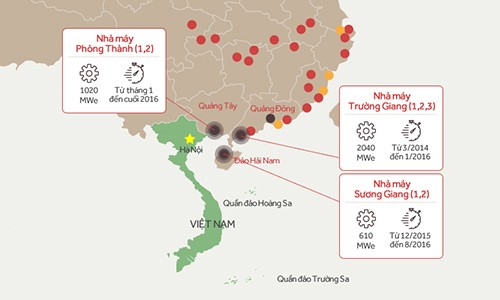 Việt Nam đề nghị Trung Quốc trao đổi thông tin về ba nhà máy điện hạt nhân