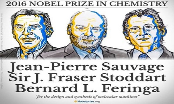Chân dung ba nhà khoa học nhận giải Nobel Hóa học 2016. Ảnh: NobelPrize.org.