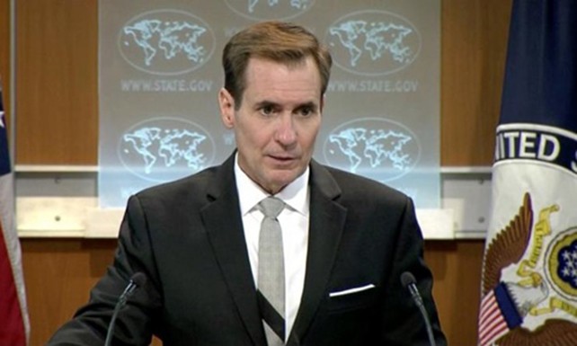 Người phát ngôn Bộ Ngoại giao Mỹ John Kirby. Ảnh: Reuters.