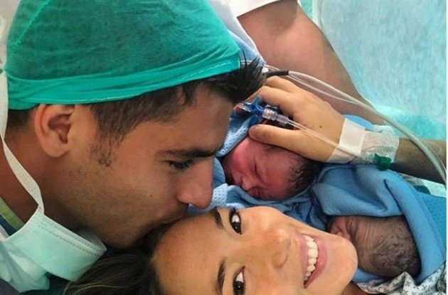 Morata viết tâm thư cảm ơn sau khi vợ sinh 2 con trai