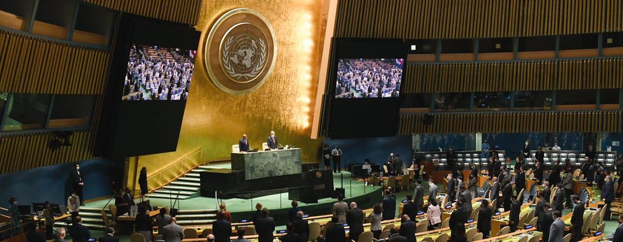 Một số nhà lãnh đạo thế giới sẽ trực tiếp có bài phát biểu tại Hội trường Đại hội đồng Liên Hợp Quốc, nhưng dự kiến đa số sẽ không đến New York. Ảnh: Evan Schneider