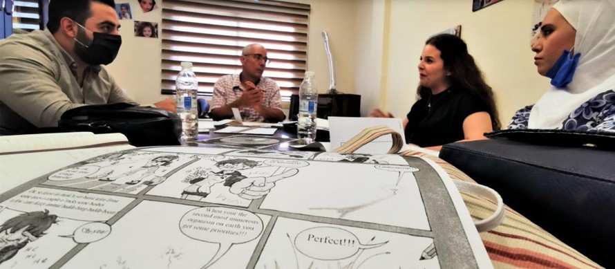 Sử dụng truyện tranh trong giáo dục cơ bản cho thanh thiếu niên tị nạn Syria 