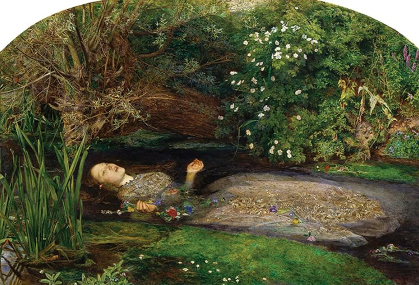 Elizabeth Siddall làm mẫu cho John Everett Millais trong bức "Ophelia" (1851-52). Cô cũng làm mẫu cho các nghệ sĩ khác bao gồm cả chồng mình là Dante Gabriel Rossetti. 