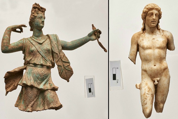 Khai quật tượng thần Hi Lạp từ thời La Mã ở đảo Crete