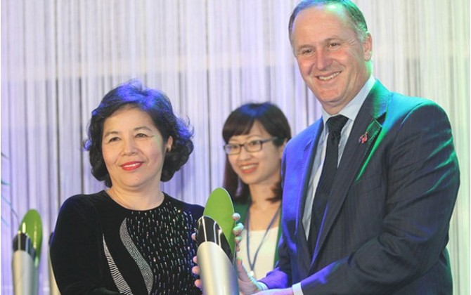 Tổng giám đốc Vinamilk nhận giải thưởng New Zealand ASEAN