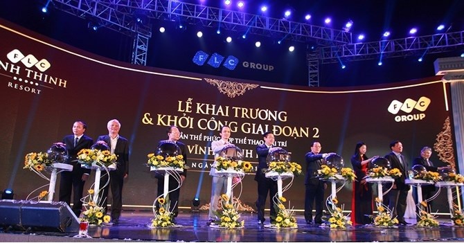 FLC Vĩnh Thịnh Resort khai trương, khởi công giai đoạn 2