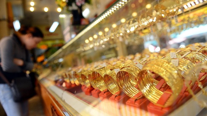 Hôm nay, giá vàng trong nước tăng 100.000 đồng/lượng