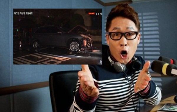 Gây tai nạn, danh hài nổi tiếng Hàn Quốc bỏ trốn, để lại xe 2 tỷ
