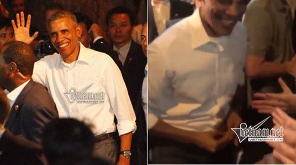 Bí ẩn tình tiết Obama tháo nhẫn cưới đút túi ở quán bún