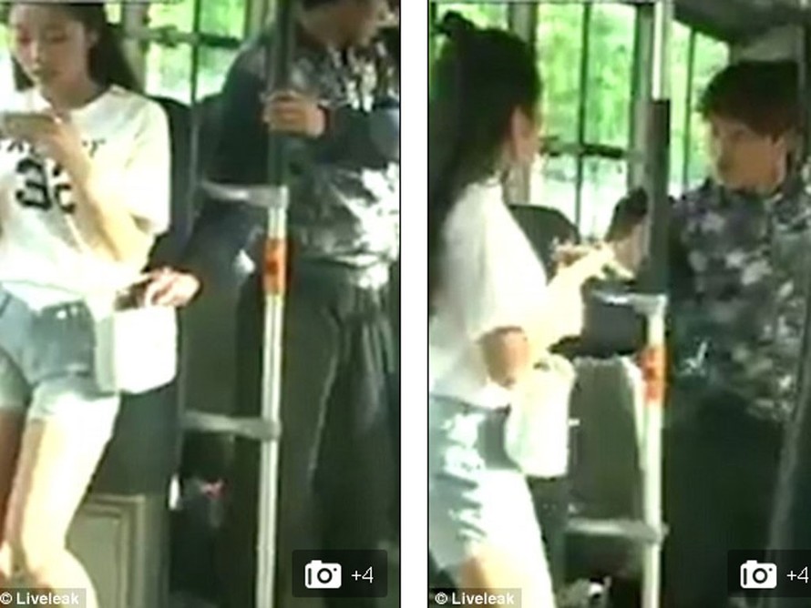 Video cô gái trẻ hạ gục kẻ móc túi trên xe bus gây sốt