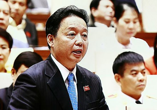 Bộ trưởng Trần Hồng Hà phát biểu trước Quốc hội về Formosa