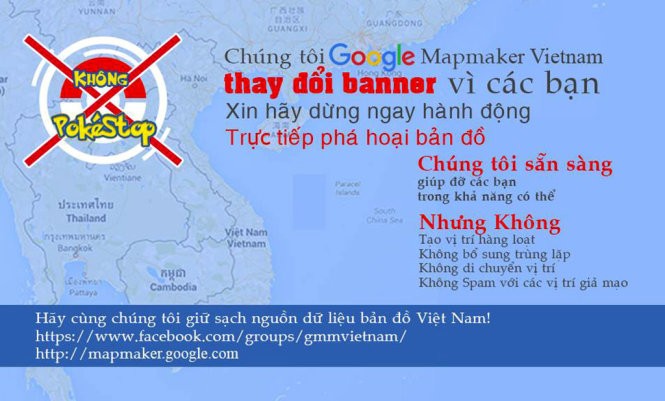 Người chơi Pokemon Go phá dữ liệu bản đồ Việt Nam trên Google