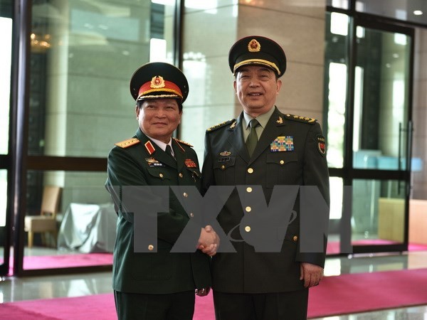 Đoàn đại biểu quân sự cấp cao Việt Nam thăm chính thức Trung Quốc