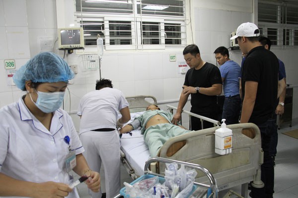 Đối tượng Sì cấp cứu tại BV đa khoa tỉnh Lào Cai - Ảnh: Kênh 14