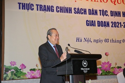 Phó Thủ tướng Thường trực Chính phủ Trương Hòa Bình phát biểu tại Hội thảo - Ảnh: VGP/Lê Sơn