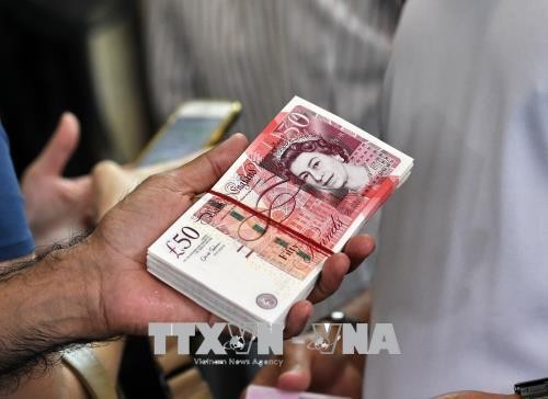 Đồng 50 bảng Anh. Ảnh: AFP/TTXVN