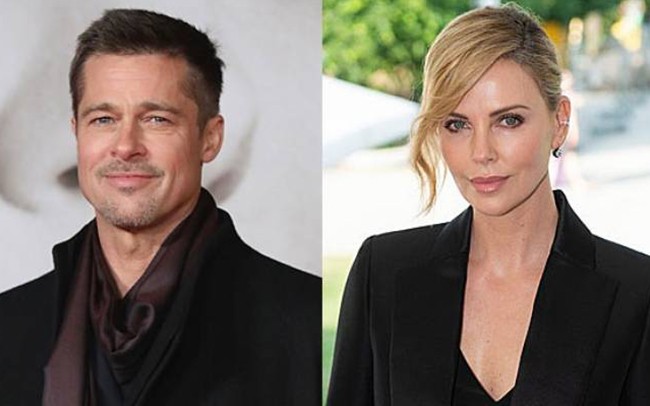 Brad Pitt và "bóng hồng tin đồn" mới Charlize Theron. Ảnh: Stuff.co.nz