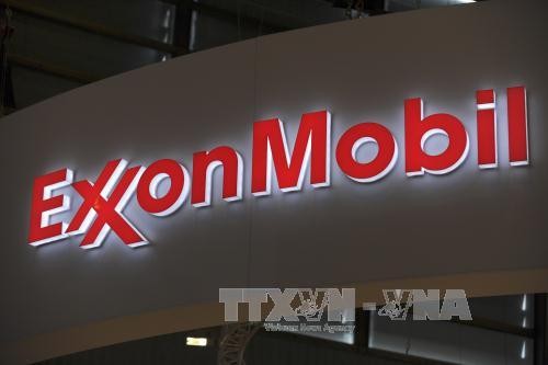 Biểu tượng của Tập đoàn dầu khí Mỹ ExxonMobil. Ảnh: AFP/TTXVN