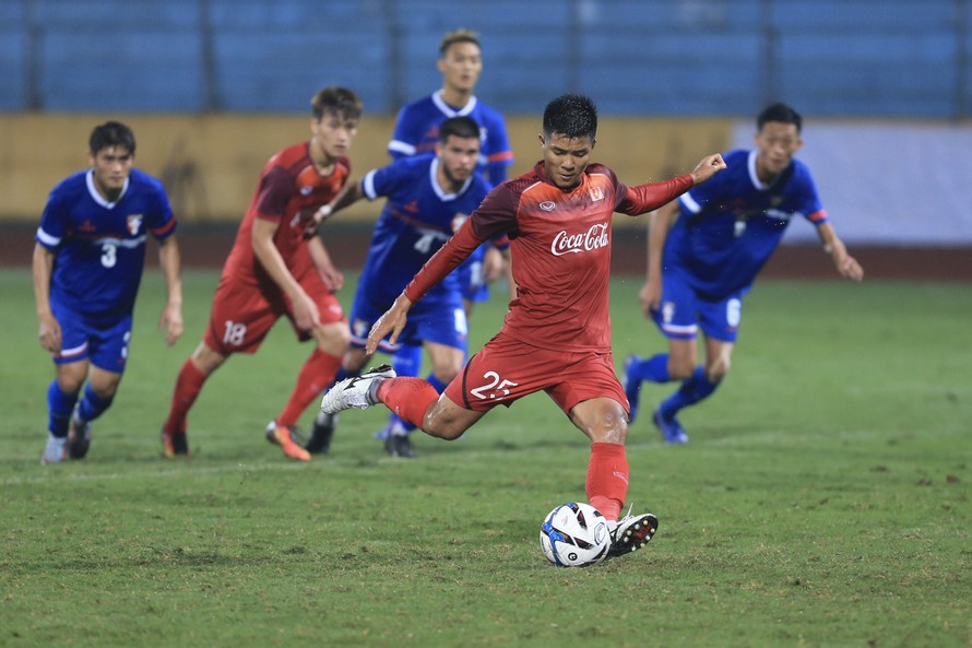 U23 Việt Nam thắng đậm trong trận đấu tập với U23 Đài Bắc Trung Hoa