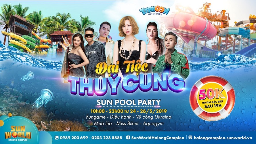 Đạt G, Min, DJ Tít bùng nổ với Đại tiệc Thủy cung tại Sun World Halong Complex