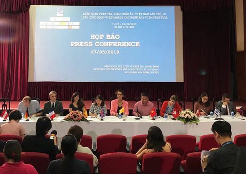 Họp báo thông tin về Liên hoan Phim Tài liệu châu Âu - Việt Nam lần thứ 10. Ảnh: VGP/Nhật Nam