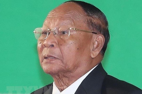Chủ tịch Quốc hội Vương quốc Campuchia Samdech Heng Samrin. (Ảnh: Trọng Đức/TTXVN)