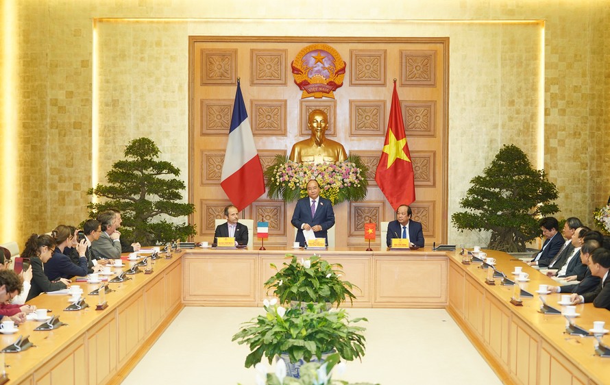 Thủ tướng Nguyễn Xuân Phúc phát biểu tại buổi lễ. Ảnh: VGP/Quang Hiếu