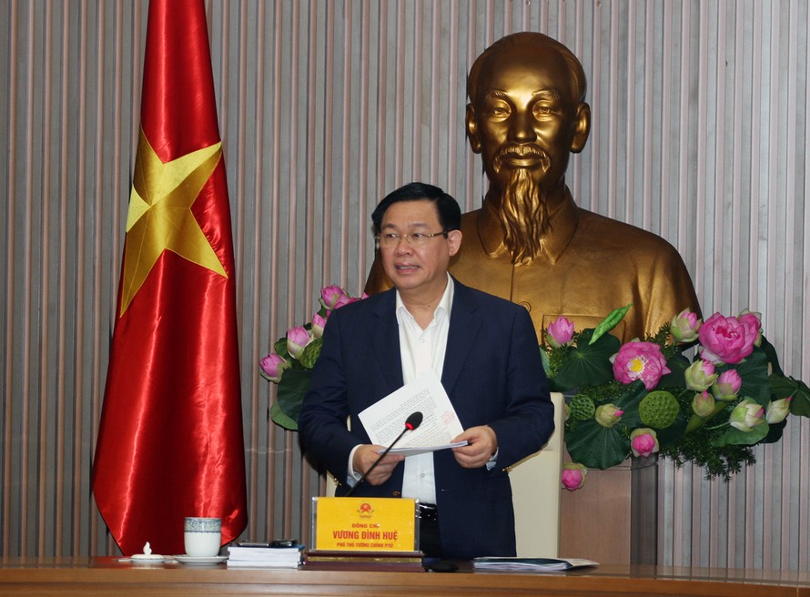 Phó Thủ tướng Vương Đình Huệ phát biểu tại phiên họp - Ảnh: VGP/Thành Chung