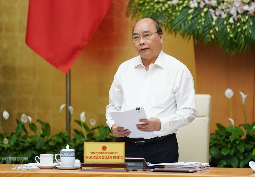 Thủ tướng phát biểu tại phiên họp - Ảnh: VGP/Quang Hiếu