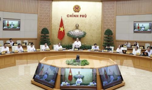 ​ Thủ tướng Nguyễn Xuân Phúc chủ trì Phiên họp Chính phủ thường kỳ tháng 8 năm 2019. Ảnh: Thống Nhất – TTXVN