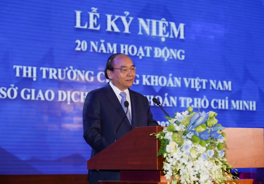 Thủ tướng Nguyễn Xuân Phúc phát biểu tại lễ kỷ niệm - Ảnh: VGP/Quang Hiếu