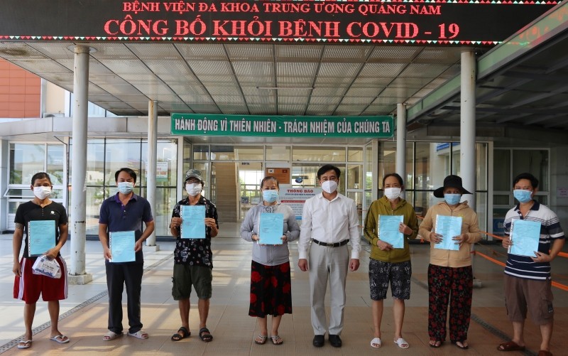 Đến nay, Bệnh viện đa khoa T.Ư Quảng Nam đã công bố khỏi cho 47 bệnh nhân - Ảnh: Nhân dân